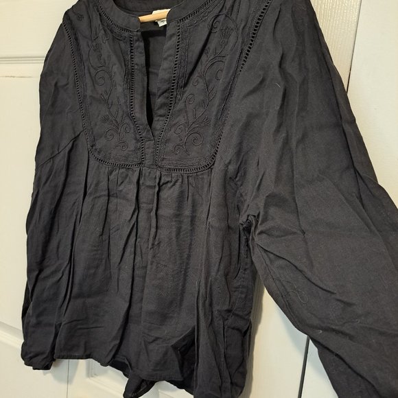 H&M Flowy Peasant Style Top/Blouse - Picture 4 of 7